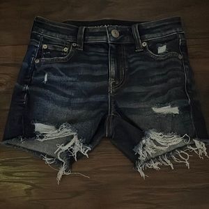 American eagle womens jean shorts size 0